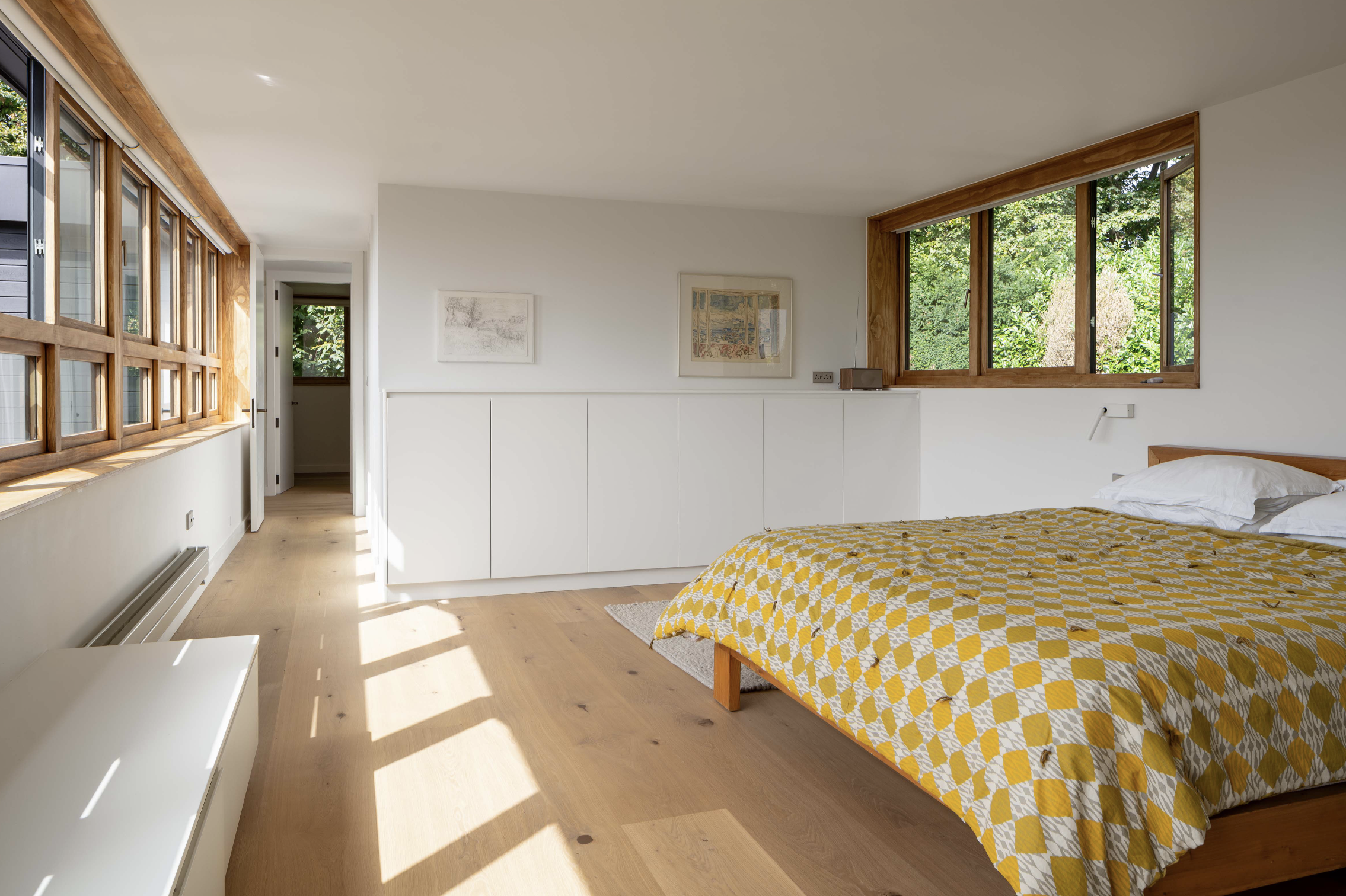 Expansive bedroom overlooking the garden